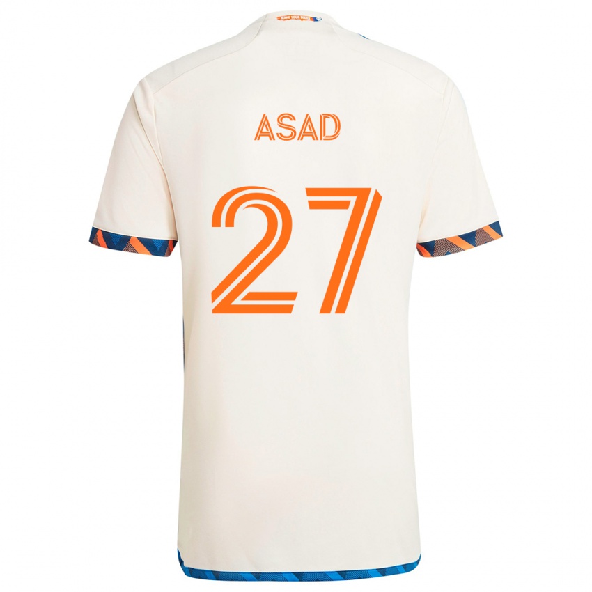 Criança Camisola Yamil Asad #27 Laranja Branco Alternativa 2024/25 Camisa Brasil