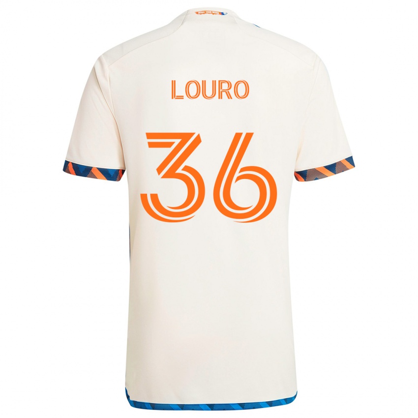 Criança Camisola Evan Louro #36 Laranja Branco Alternativa 2024/25 Camisa Brasil