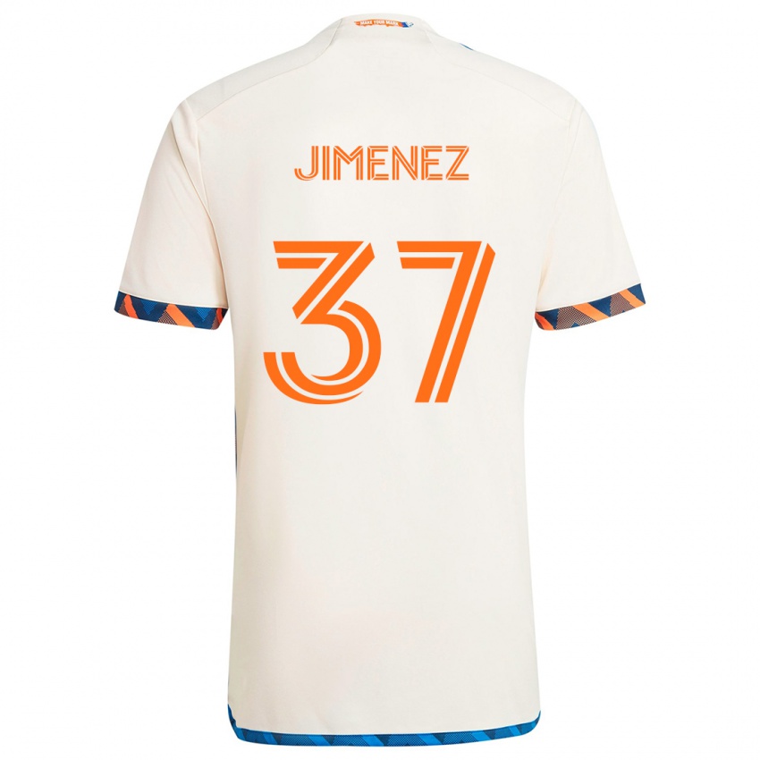 Criança Camisola Stiven Jimenez #37 Laranja Branco Alternativa 2024/25 Camisa Brasil