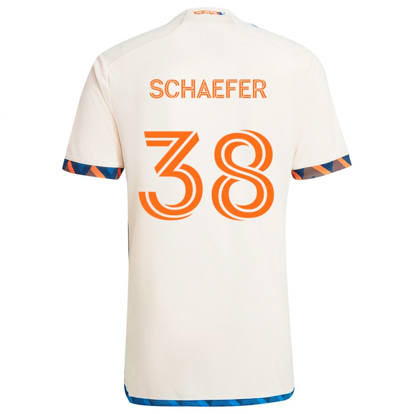 Criança Camisola Brian Schaefer #38 Laranja Branco Alternativa 2024/25 Camisa Brasil