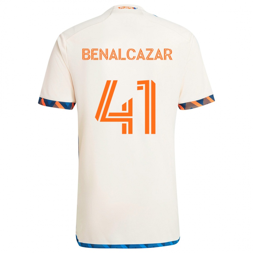 Criança Camisola Nico Benalcázar #41 Laranja Branco Alternativa 2024/25 Camisa Brasil