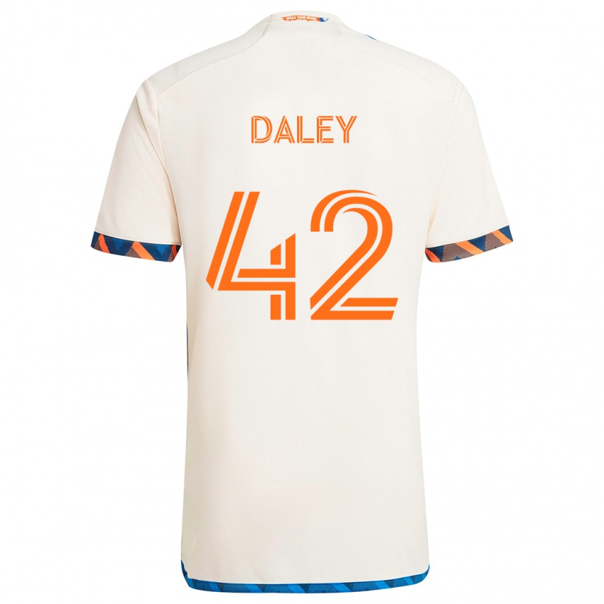 Criança Camisola Amir Daley #42 Laranja Branco Alternativa 2024/25 Camisa Brasil