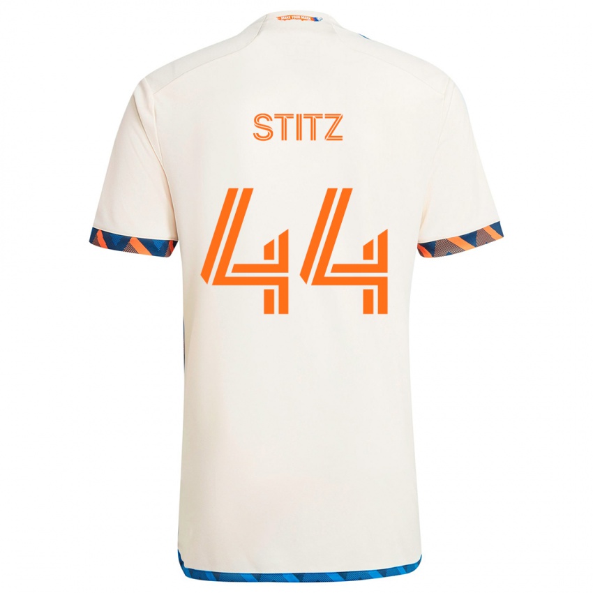 Criança Camisola Ben Stitz #44 Laranja Branco Alternativa 2024/25 Camisa Brasil