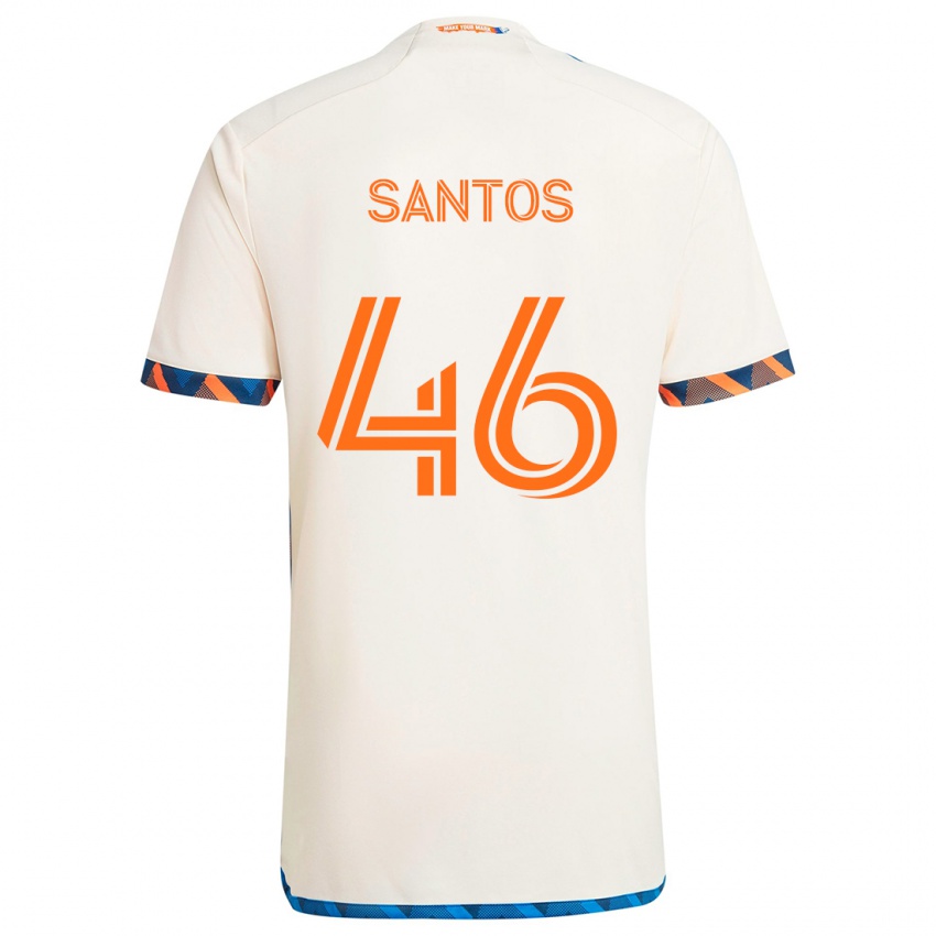 Criança Camisola Guilherme Santos #46 Laranja Branco Alternativa 2024/25 Camisa Brasil