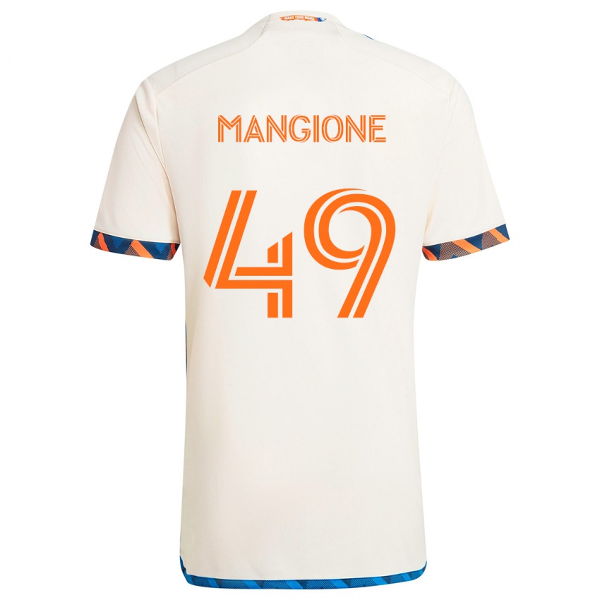 Criança Camisola Peter Mangione #49 Laranja Branco Alternativa 2024/25 Camisa Brasil