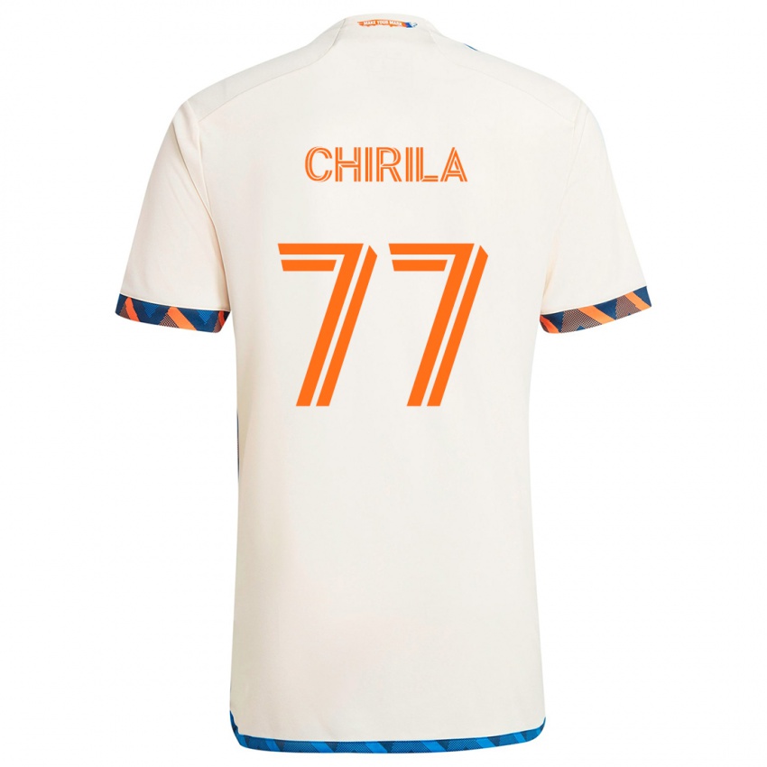 Criança Camisola Stefan Chirila #77 Laranja Branco Alternativa 2024/25 Camisa Brasil