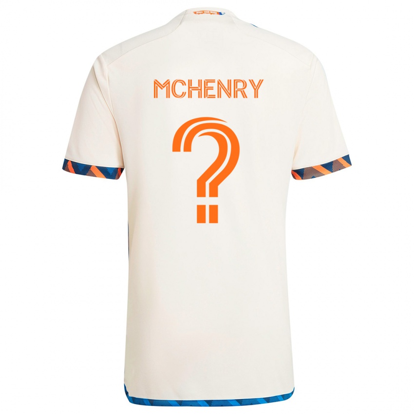 Criança Camisola Nicholas Mchenry #0 Laranja Branco Alternativa 2024/25 Camisa Brasil