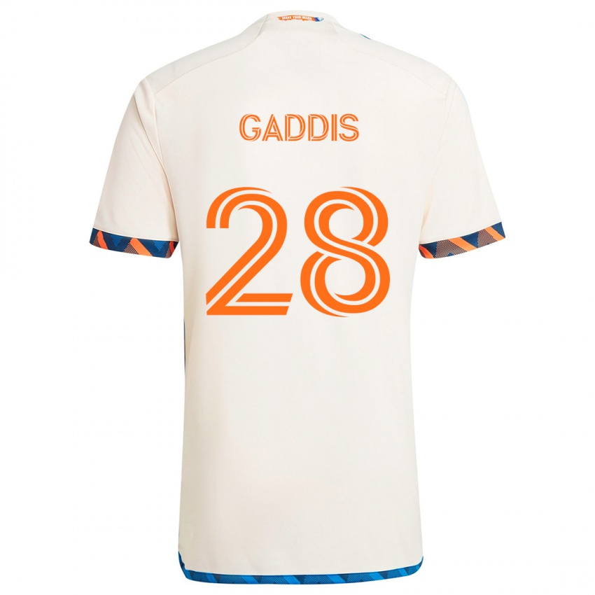 Criança Camisola Raymon Gaddis #28 Laranja Branco Alternativa 2024/25 Camisa Brasil