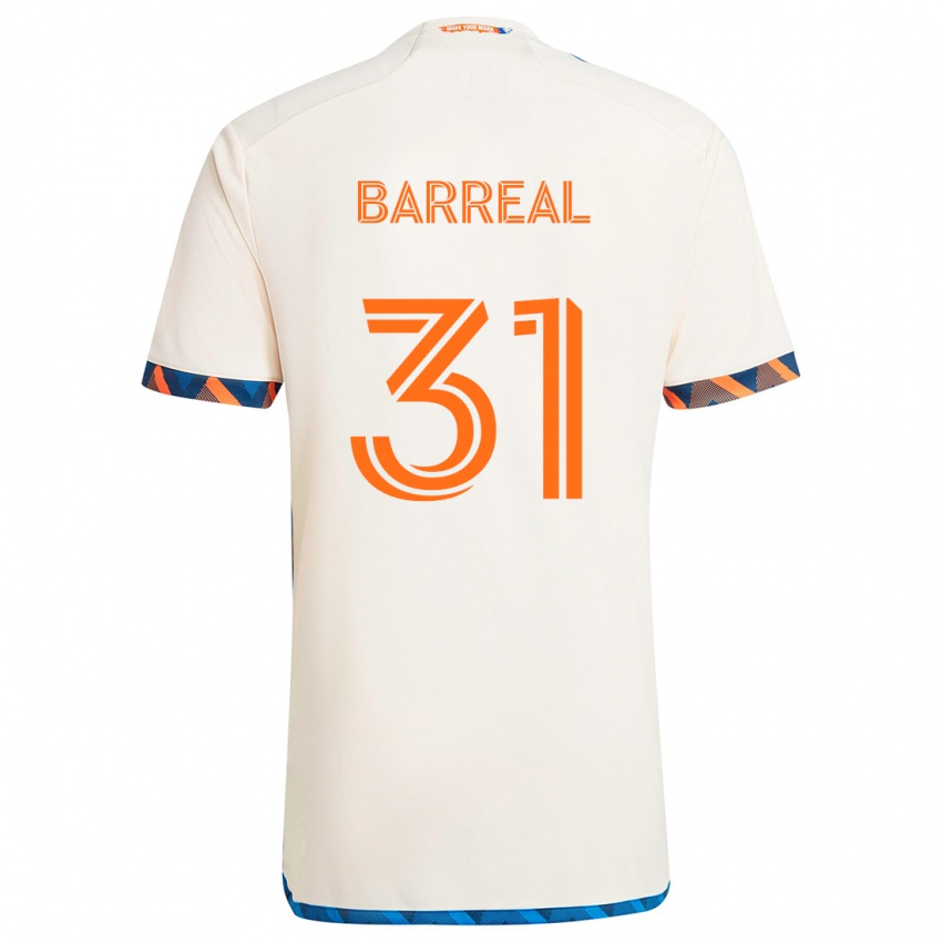 Criança Camisola Álvaro Barreal #31 Laranja Branco Alternativa 2024/25 Camisa Brasil