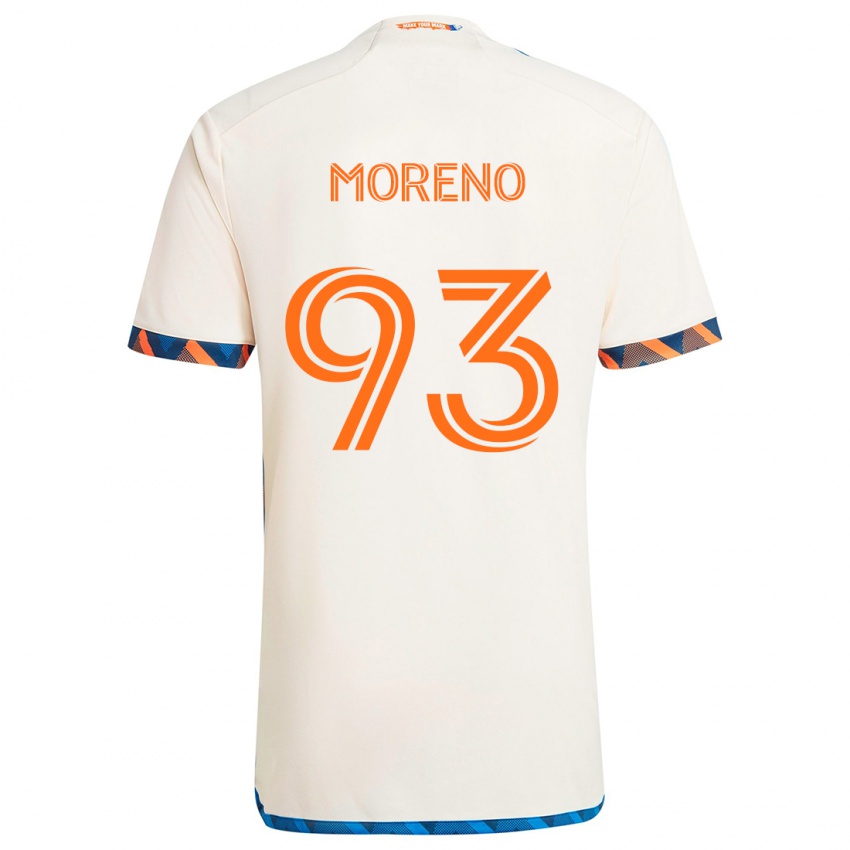 Criança Camisola Júnior Moreno #93 Laranja Branco Alternativa 2024/25 Camisa Brasil