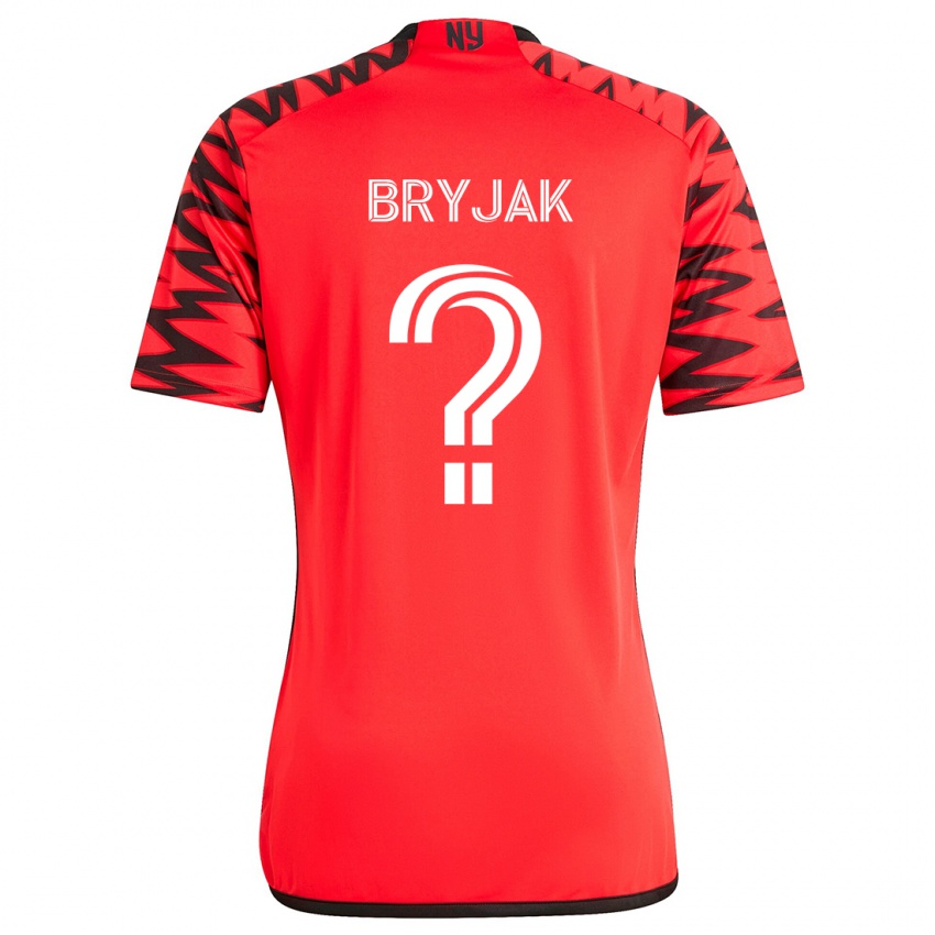 Criança Camisola Jeffrey Bryjak #0 Vermelho Preto Branco Alternativa 2024/25 Camisa Brasil