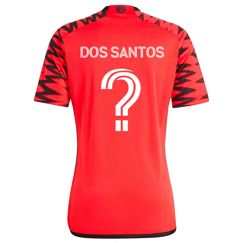 Criança Camisola Matthew Dos Santos #0 Vermelho Preto Branco Alternativa 2024/25 Camisa Brasil