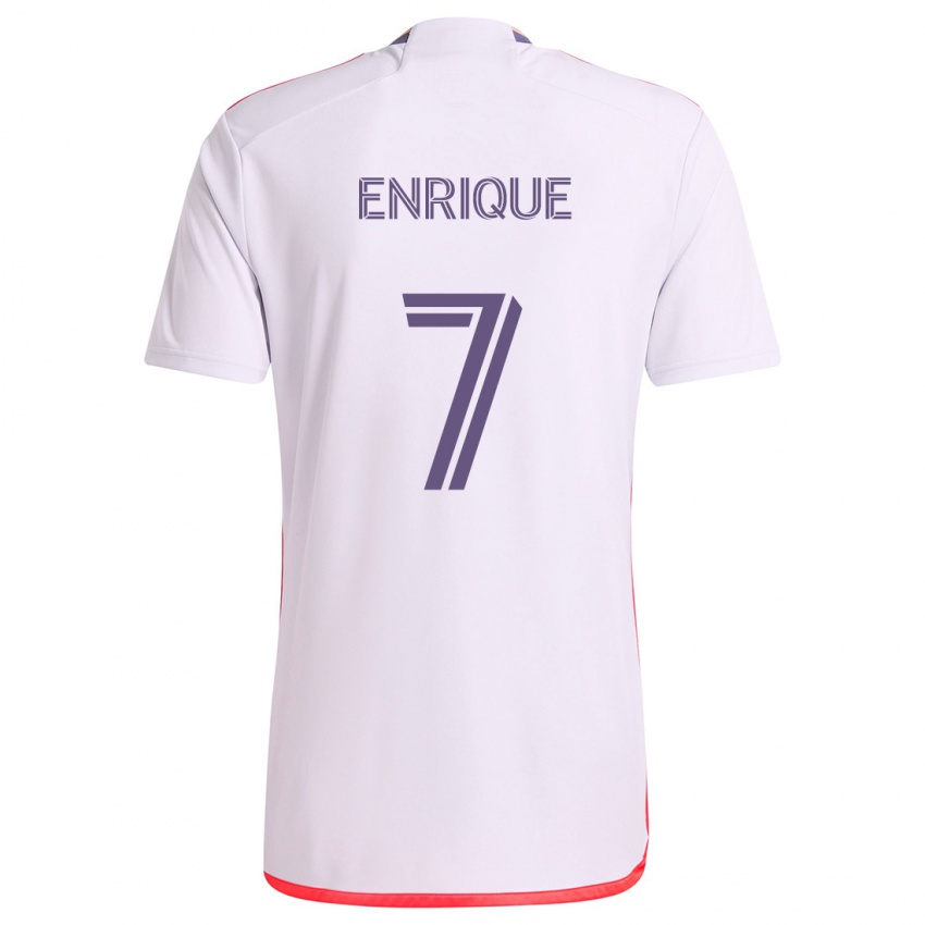 Criança Camisola Ramiro Enrique #7 Branco Vermelho Roxo Alternativa 2024/25 Camisa Brasil