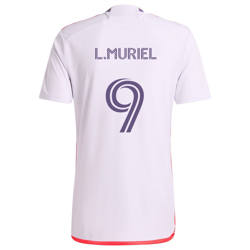 Criança Camisola Luis Muriel #9 Branco Vermelho Roxo Alternativa 2024/25 Camisa Brasil