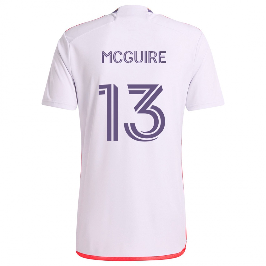 Criança Camisola Duncan Mcguire #13 Branco Vermelho Roxo Alternativa 2024/25 Camisa Brasil