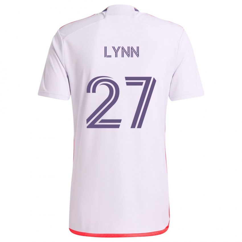 Criança Camisola Jack Lynn #27 Branco Vermelho Roxo Alternativa 2024/25 Camisa Brasil