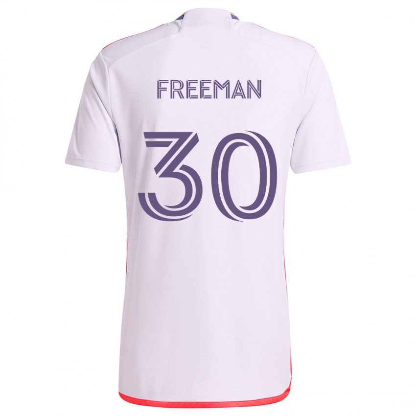 Criança Camisola Alex Freeman #30 Branco Vermelho Roxo Alternativa 2024/25 Camisa Brasil