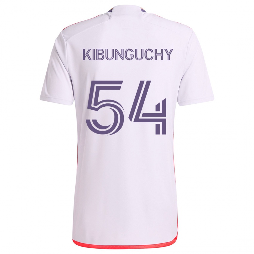 Criança Camisola Nabi Kibunguchy #54 Branco Vermelho Roxo Alternativa 2024/25 Camisa Brasil