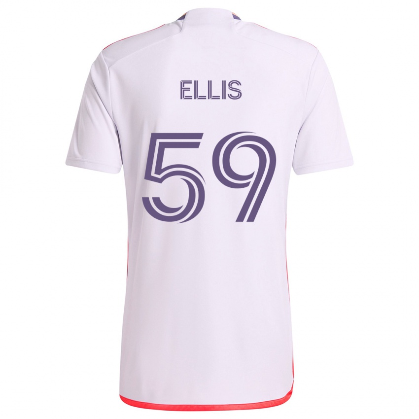 Criança Camisola Justin Ellis #59 Branco Vermelho Roxo Alternativa 2024/25 Camisa Brasil