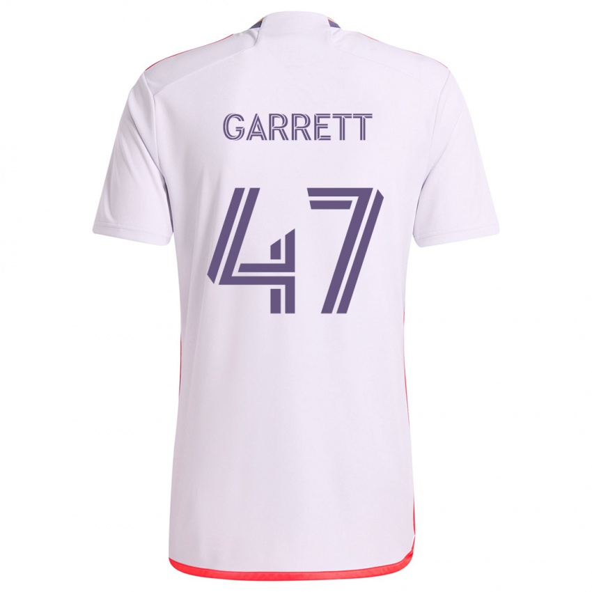 Criança Camisola Ian Garrett #47 Branco Vermelho Roxo Alternativa 2024/25 Camisa Brasil