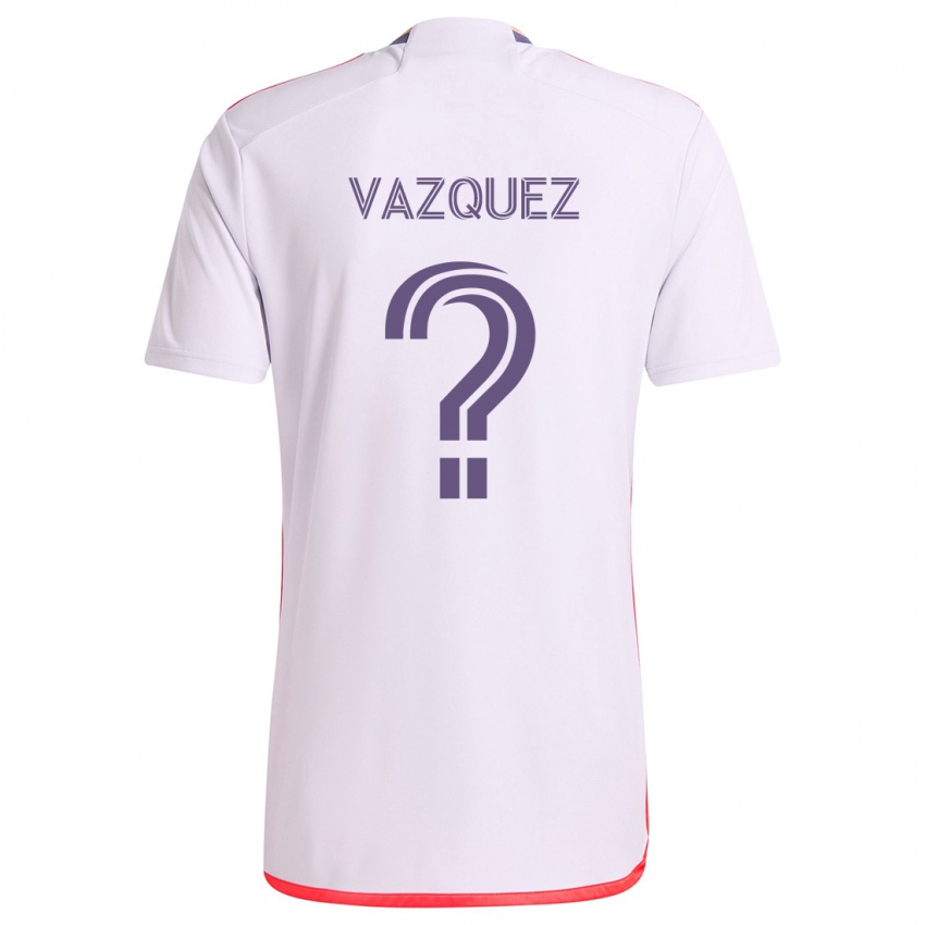 Criança Camisola Daniel Vazquez #0 Branco Vermelho Roxo Alternativa 2024/25 Camisa Brasil