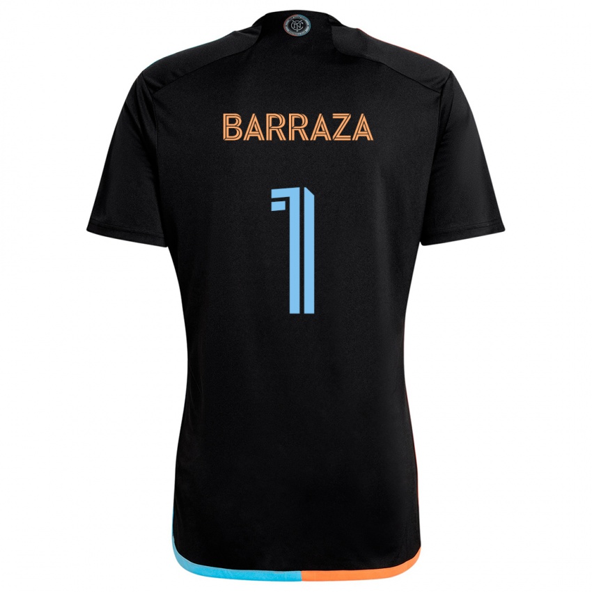 Criança Camisola Luis Barraza #1 Preto Laranja Azul Alternativa 2024/25 Camisa Brasil