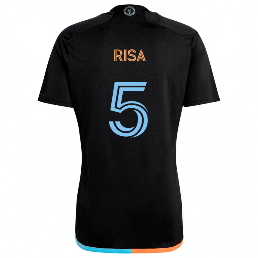 Criança Camisola Birk Risa #5 Preto Laranja Azul Alternativa 2024/25 Camisa Brasil