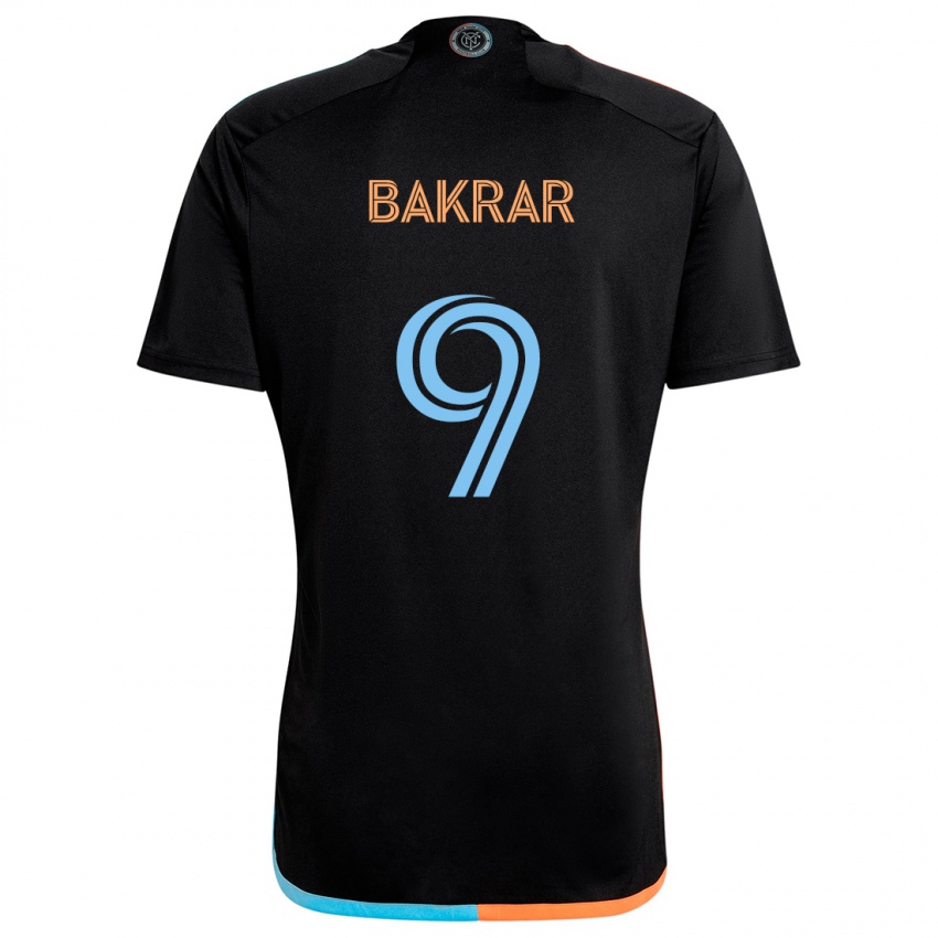 Criança Camisola Monsef Bakrar #9 Preto Laranja Azul Alternativa 2024/25 Camisa Brasil