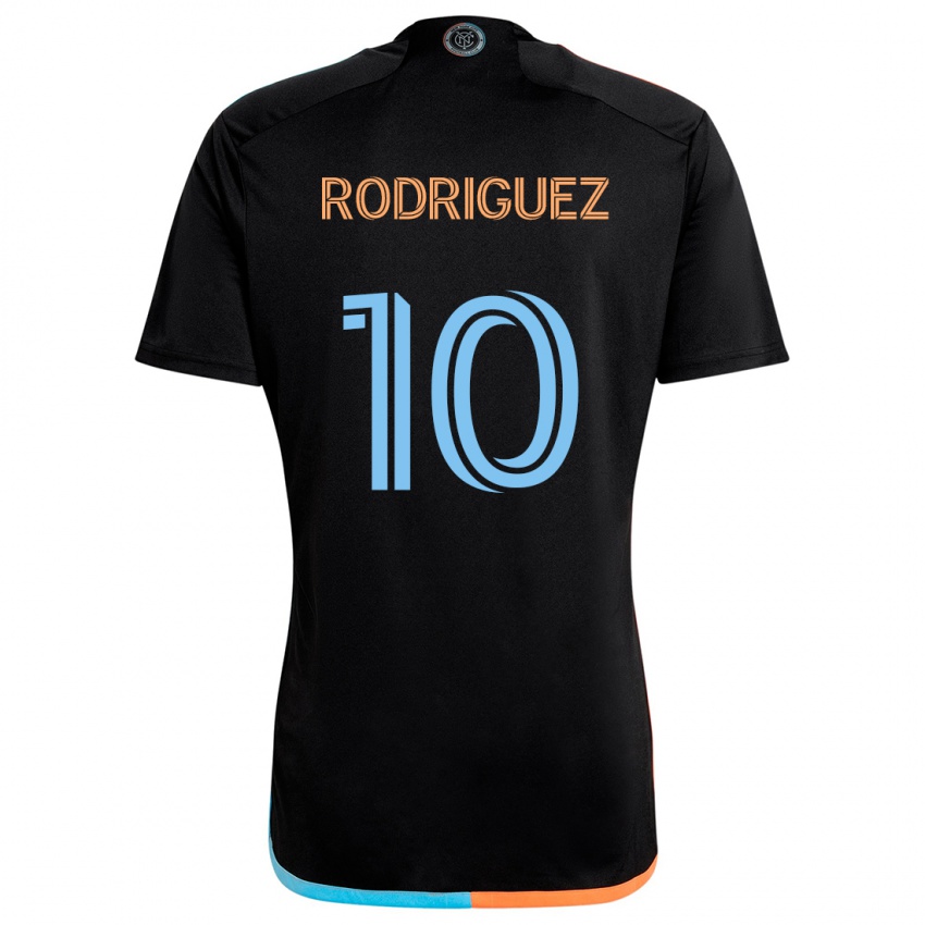 Criança Camisola Santiago Rodríguez #10 Preto Laranja Azul Alternativa 2024/25 Camisa Brasil