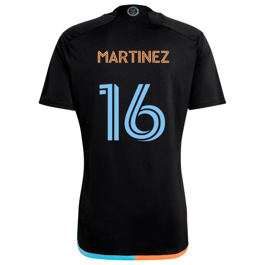 Criança Camisola Alonso Martínez #16 Preto Laranja Azul Alternativa 2024/25 Camisa Brasil