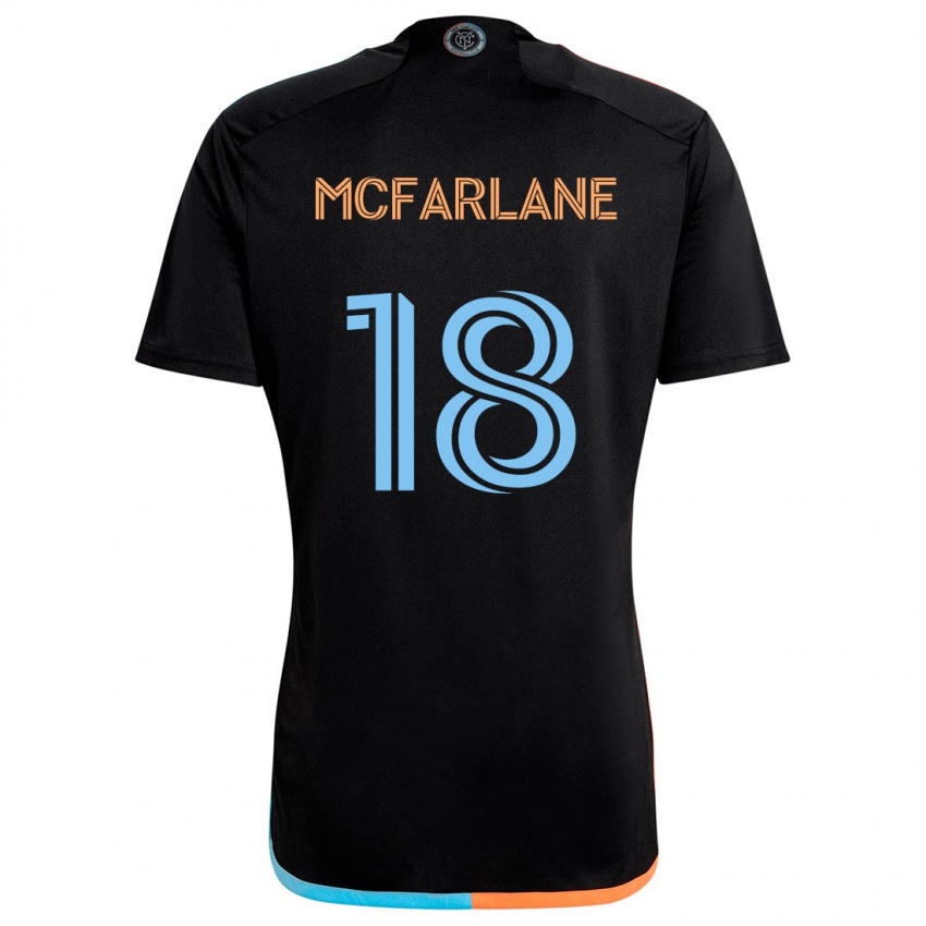 Criança Camisola Christian Mcfarlane #18 Preto Laranja Azul Alternativa 2024/25 Camisa Brasil