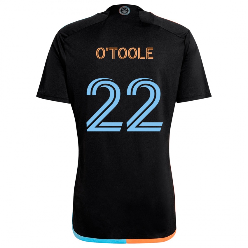 Criança Camisola Kevin O'toole #22 Preto Laranja Azul Alternativa 2024/25 Camisa Brasil