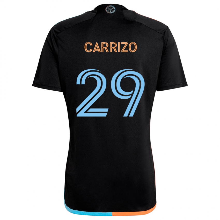 Criança Camisola Máximo Carrizo #29 Preto Laranja Azul Alternativa 2024/25 Camisa Brasil