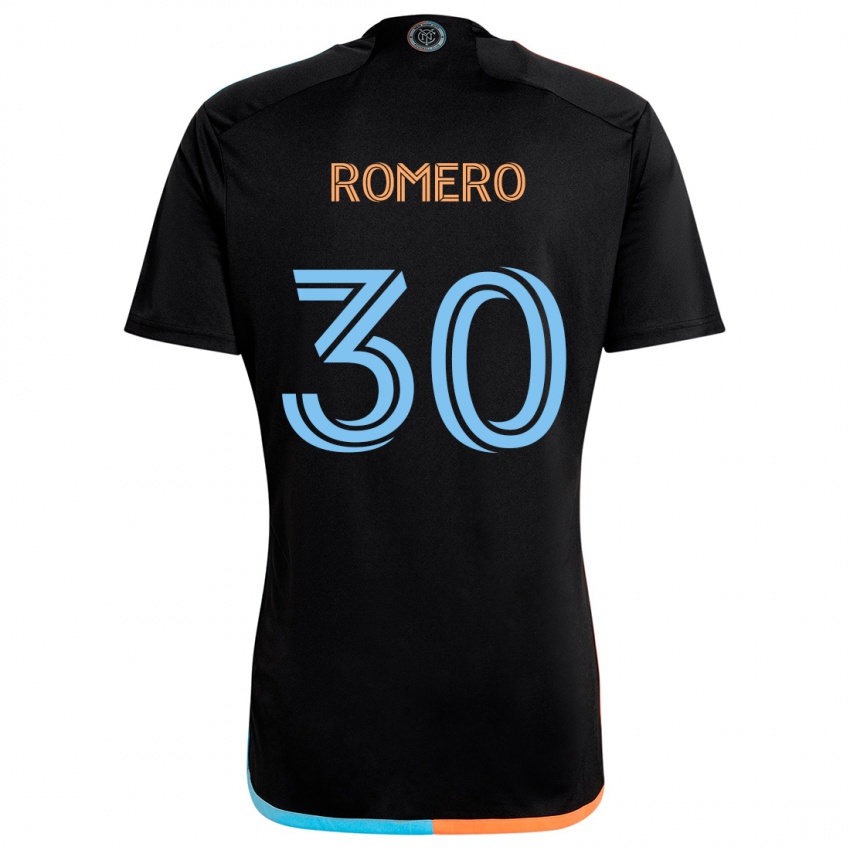 Criança Camisola Tomás Romero #30 Preto Laranja Azul Alternativa 2024/25 Camisa Brasil