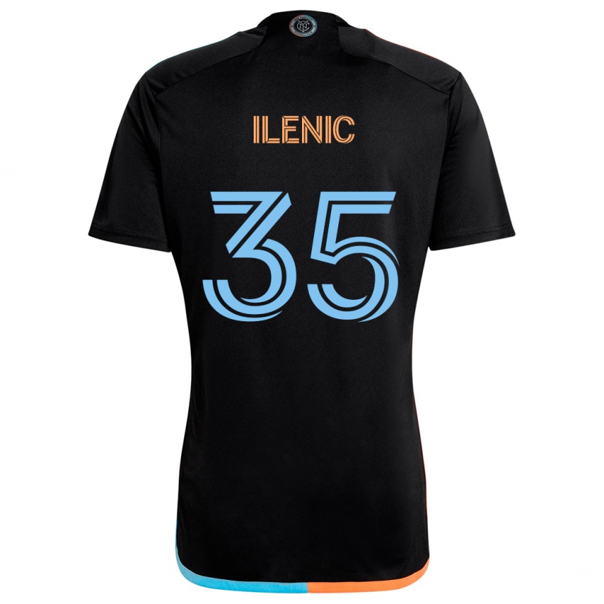 Criança Camisola Mitja Ilenic #35 Preto Laranja Azul Alternativa 2024/25 Camisa Brasil