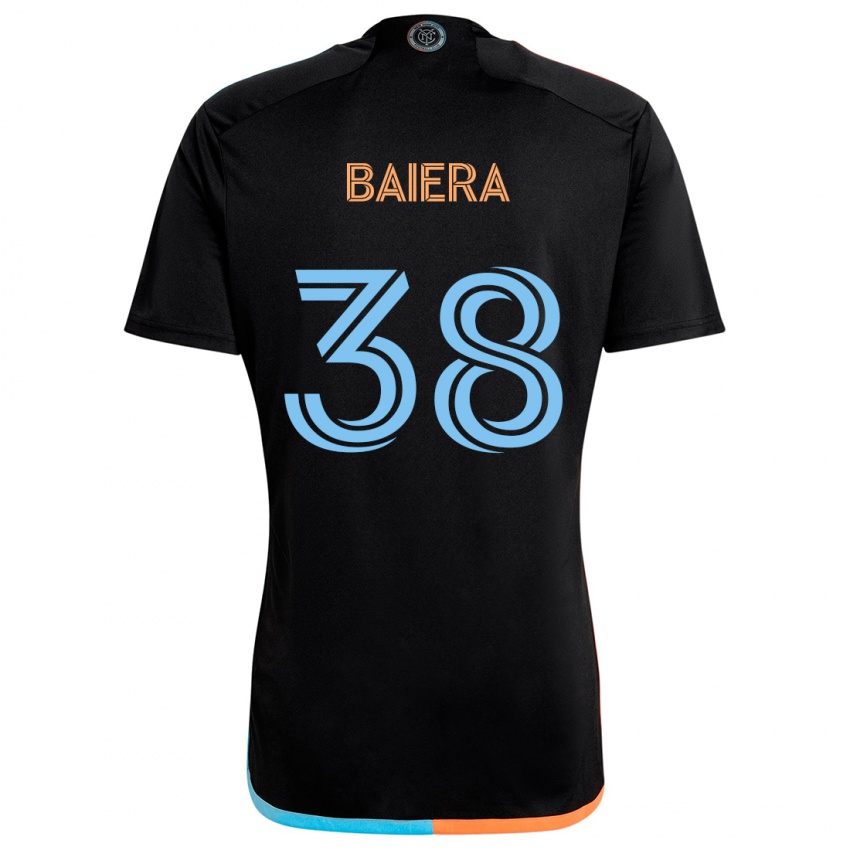 Criança Camisola Drew Baiera #38 Preto Laranja Azul Alternativa 2024/25 Camisa Brasil