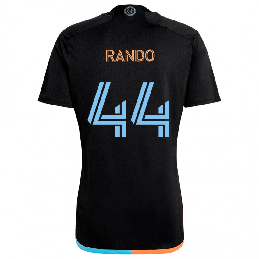 Criança Camisola Alex Rando #44 Preto Laranja Azul Alternativa 2024/25 Camisa Brasil