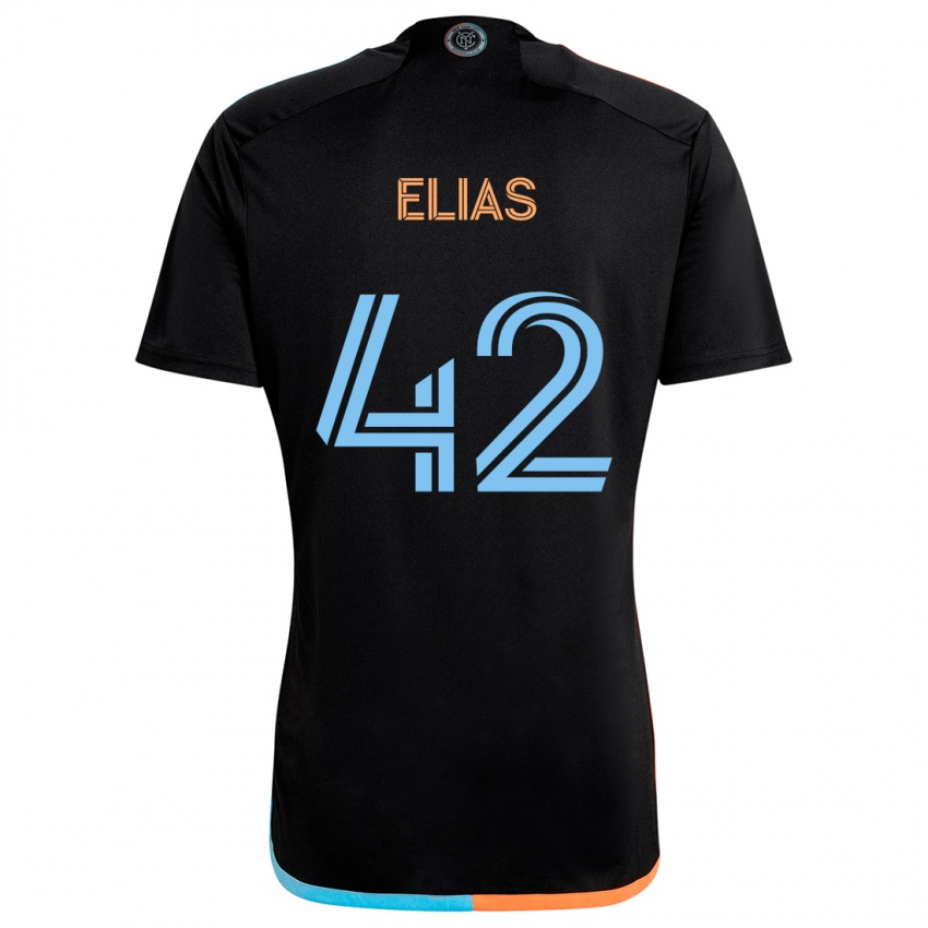 Criança Camisola Piero Elias #42 Preto Laranja Azul Alternativa 2024/25 Camisa Brasil