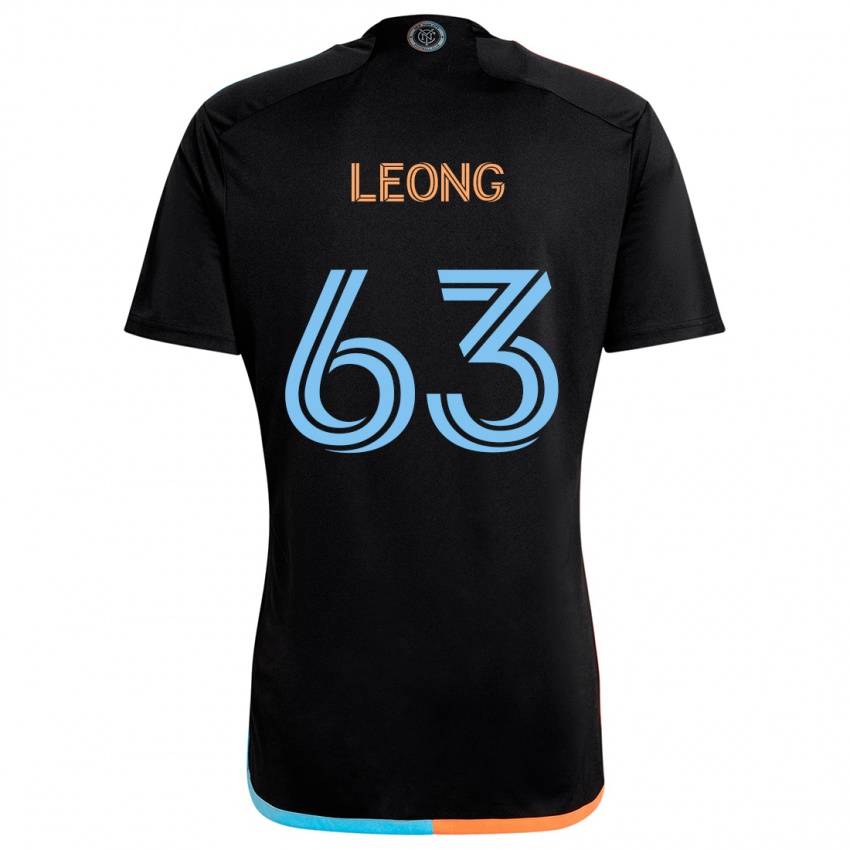 Criança Camisola Matthew Leong #63 Preto Laranja Azul Alternativa 2024/25 Camisa Brasil