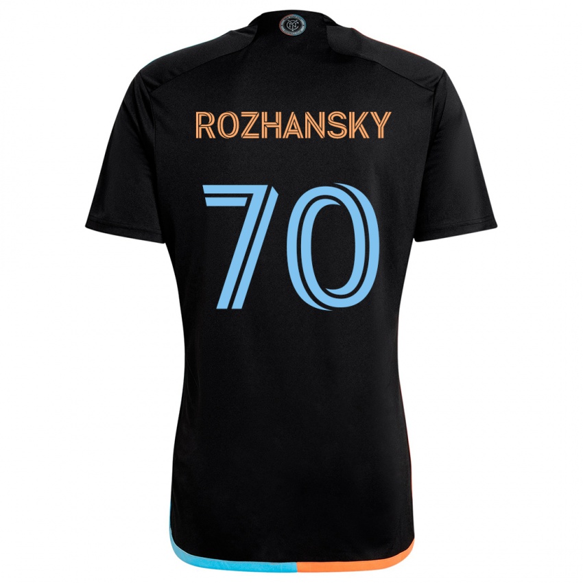 Criança Camisola Jake Rozhansky #70 Preto Laranja Azul Alternativa 2024/25 Camisa Brasil