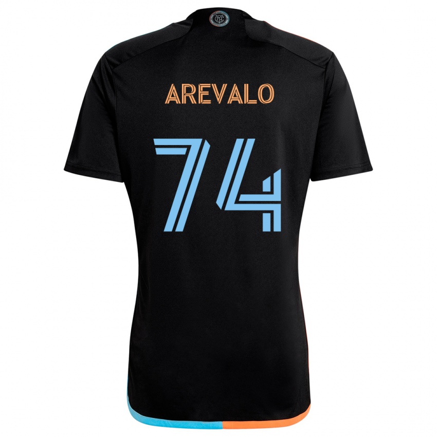 Criança Camisola Ronny Arévalo #74 Preto Laranja Azul Alternativa 2024/25 Camisa Brasil