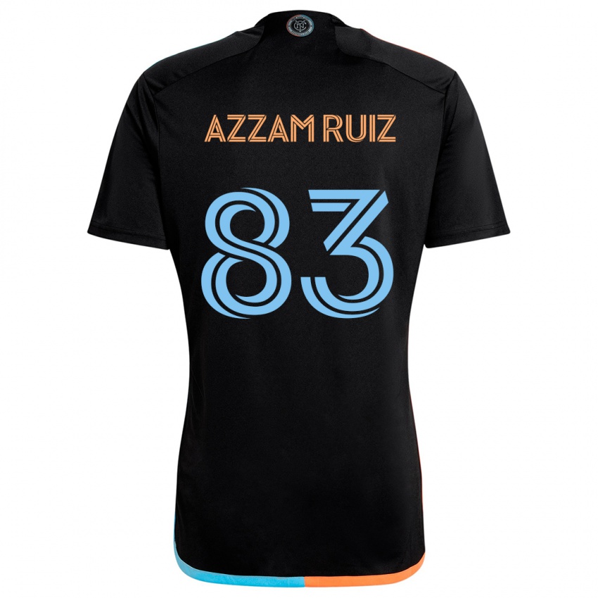 Criança Camisola Camil Azzam Ruiz #83 Preto Laranja Azul Alternativa 2024/25 Camisa Brasil