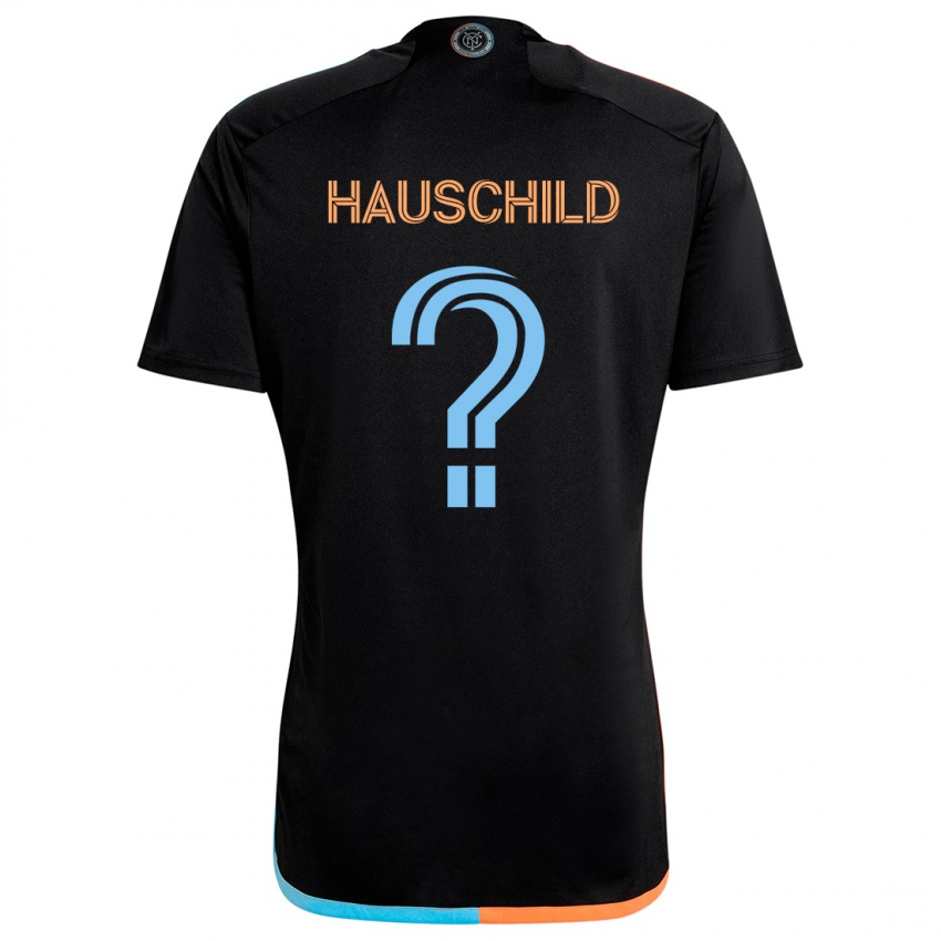 Criança Camisola Alexander Hauschild #0 Preto Laranja Azul Alternativa 2024/25 Camisa Brasil