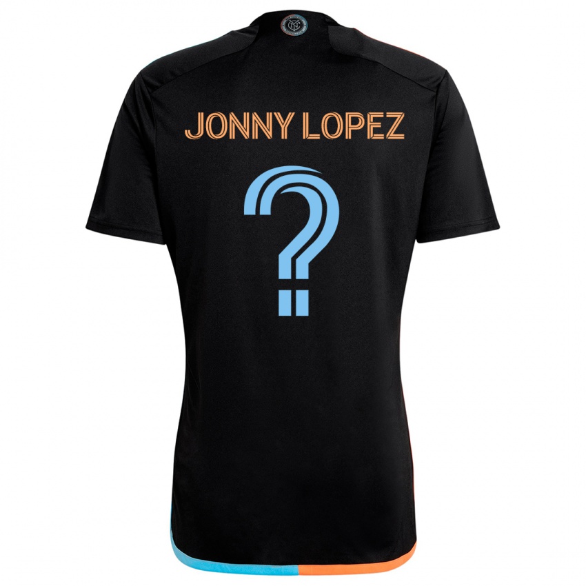 Criança Camisola Jonny Lopez #0 Preto Laranja Azul Alternativa 2024/25 Camisa Brasil