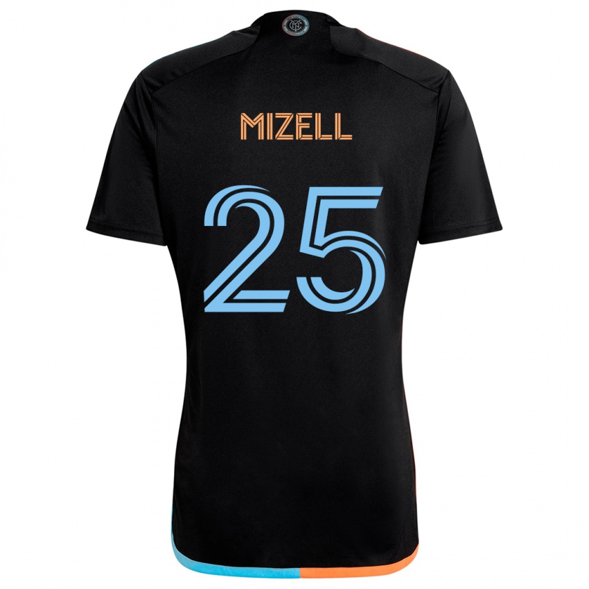 Criança Camisola Cody Mizell #25 Preto Laranja Azul Alternativa 2024/25 Camisa Brasil