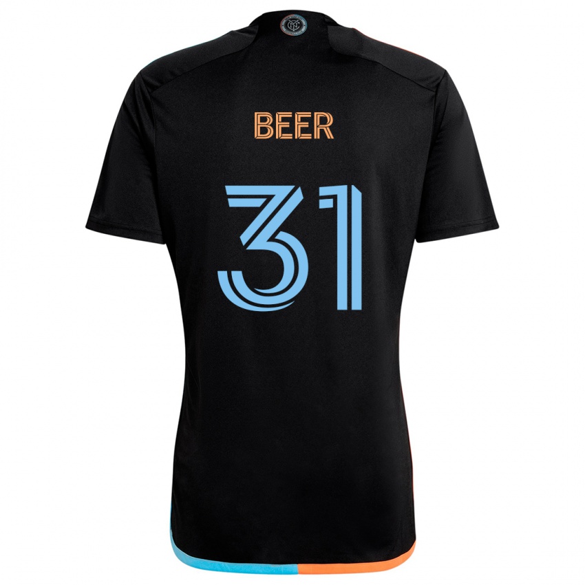 Criança Camisola Jack Beer #31 Preto Laranja Azul Alternativa 2024/25 Camisa Brasil