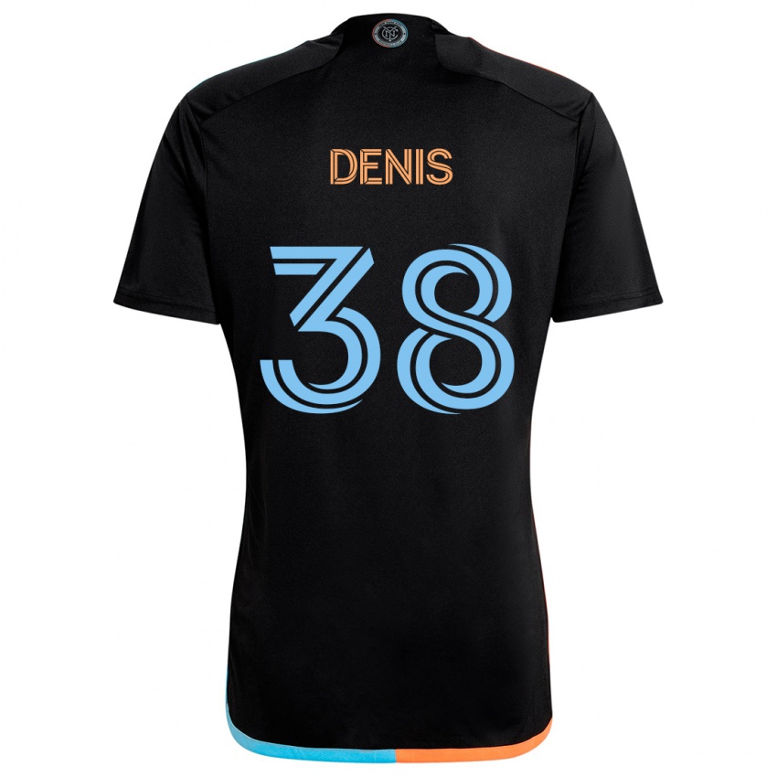 Criança Camisola John Denis #38 Preto Laranja Azul Alternativa 2024/25 Camisa Brasil