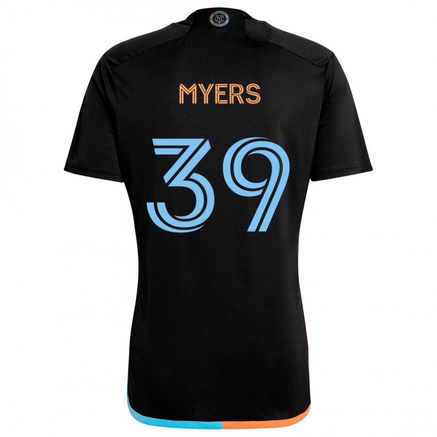 Criança Camisola Md Myers #39 Preto Laranja Azul Alternativa 2024/25 Camisa Brasil