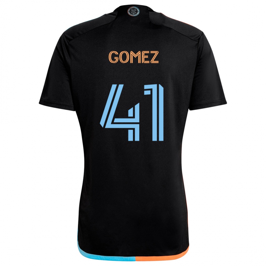 Criança Camisola Julián Gómez #41 Preto Laranja Azul Alternativa 2024/25 Camisa Brasil