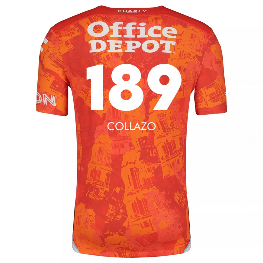 Criança Camisola David Collazo #189 Laranja Branco Alternativa 2024/25 Camisa Brasil